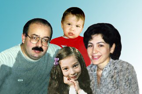 Дзампаевы Артур(1969), Светлана(1976), Агунда(1997) и Аспар(2002)